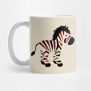 Colorful zebra Mug